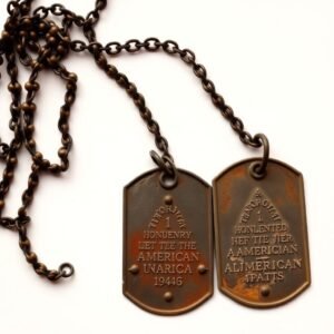 Original U.S. WWII Dog Tags with Original Chain - Identified to Pacific Theater Veteran